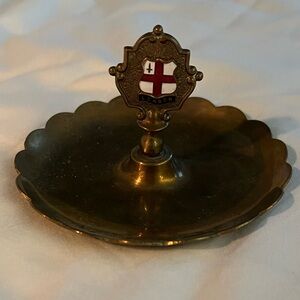 Antique Brass London Catch All/ Ash Tray